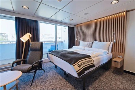 Amundsen Arktis Superior Außenkabine mit Balkon