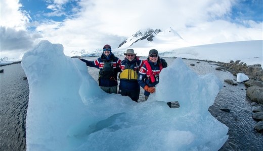 Eisbedeckte Berge Antarktis