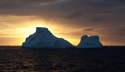 Sonnenuntergang Weddell Meer Antarktis