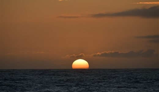 Sonnenuntergang Drake Passage Antarktis