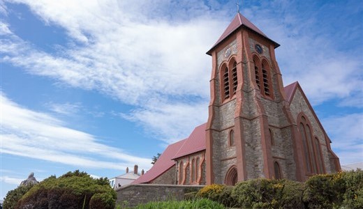 Steinkirche in Stanley auf den Falklandinseln